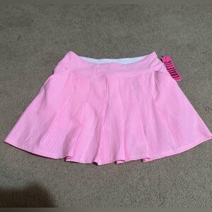 Lilly Pulitzer luxletic Priska Skort UPF 50+ Havana Pink Seersucker Size 6